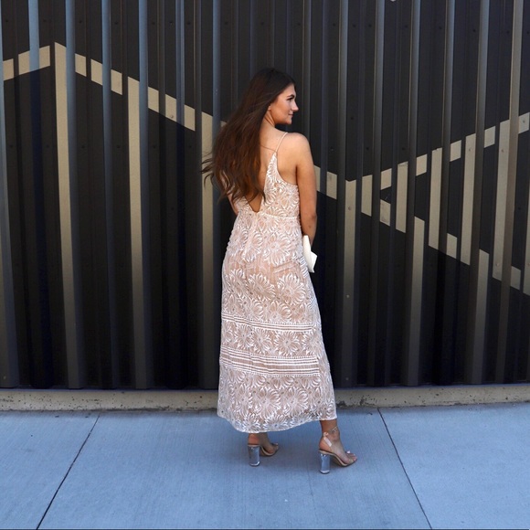 NWT Lace slit maxi dress - Picture 2 of 8